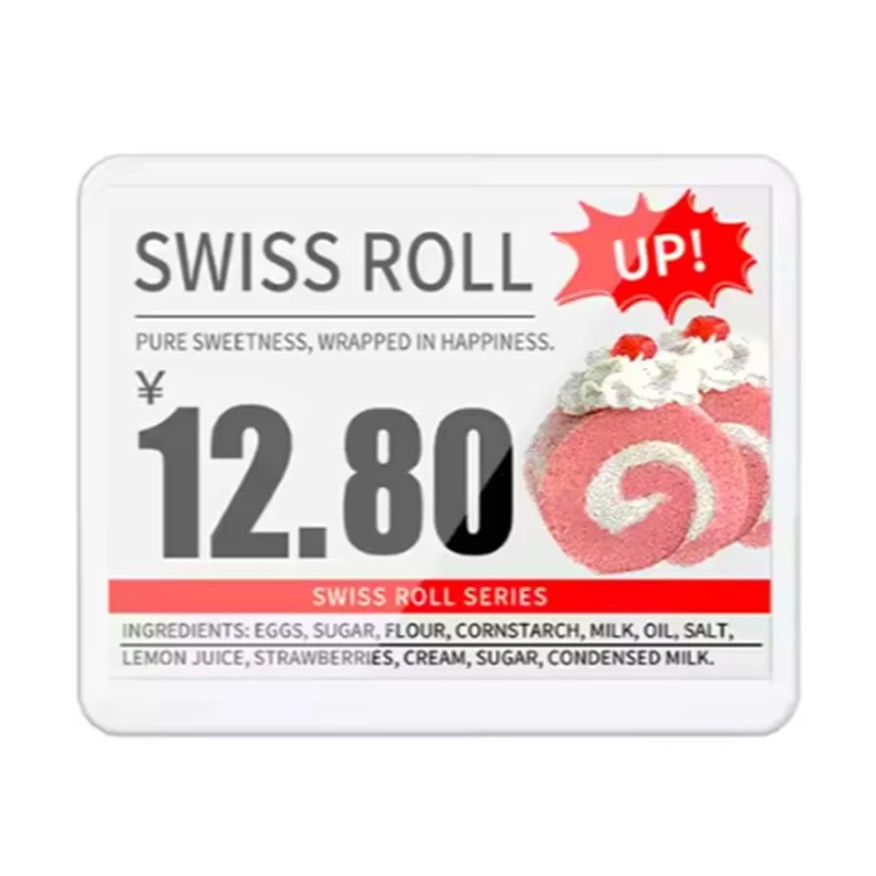 5,8" E-Tinta Apalategi elektronikoen etiketa - NFC eta 7 koloretako LED onartzen ditu