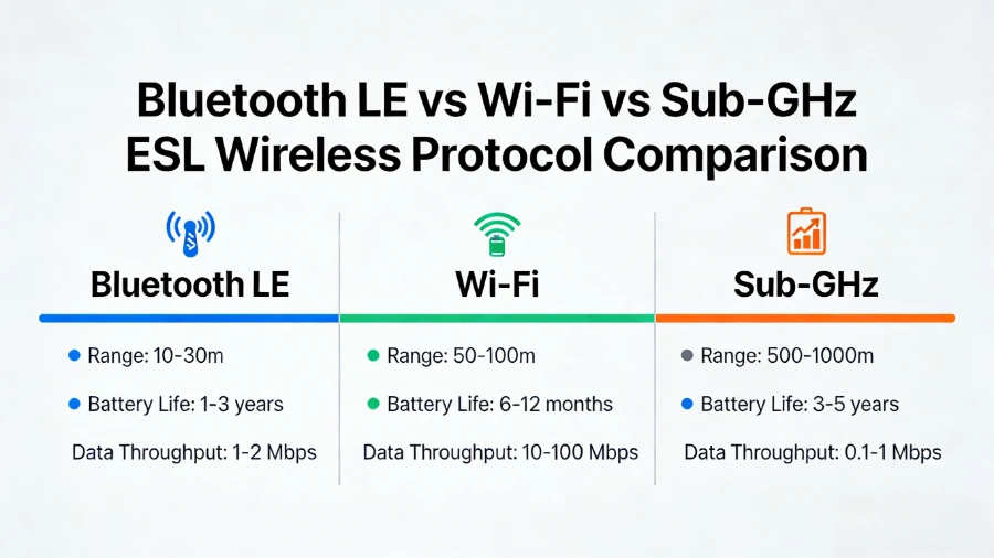 Bluetooth eta Wi-Fi vs Azpi-GHz Apalategi elektronikoaren etiketa