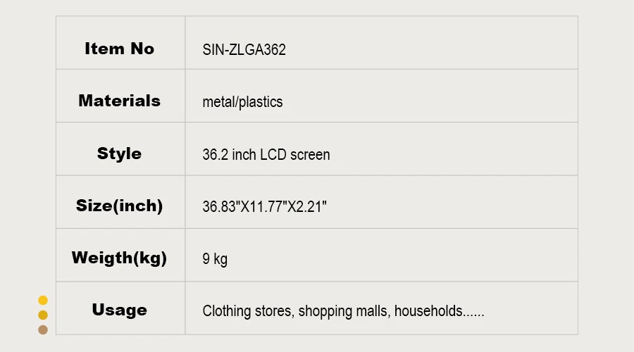36.2 Inch Bar Display Digital Signage 36.2 Inch Bar Display Digital Signage